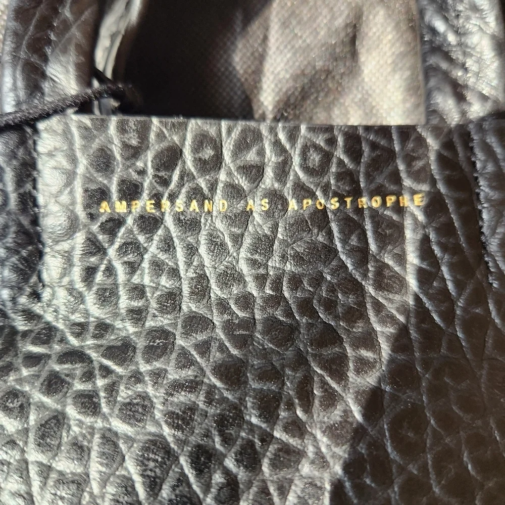 Ampersand As Apostrophe Black Buffalo Micro Tote NWT - Picture 11 of 12